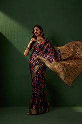 Womens Fashion Ethnic Purple Color Sarees-MLSHWSA1106PUP0ONE